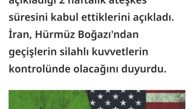 Gece saatlerinde ateşkes imzalandı! İran – ABD ateşkesi hakkında ne düşünüyorsunuz?