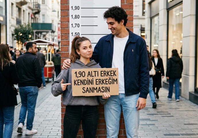1.50 boyundaki kızlar neden 1.90 boyunda erkek ister, boy önemli mi gerçekten?