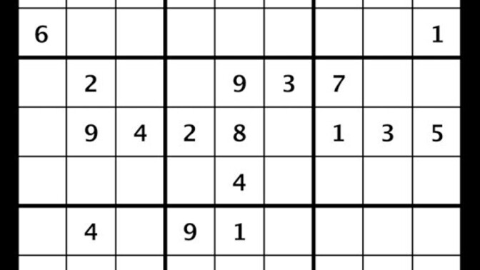 Sudoku oynamayı biliyor musunuz?