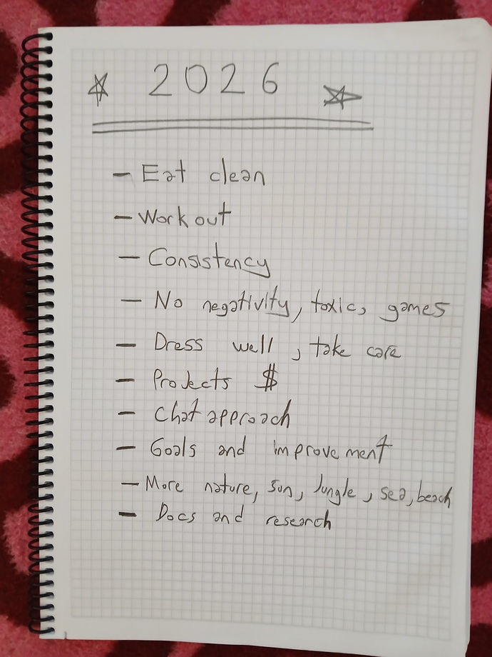 2026 hedeflerim nasıl sizce not defterine yazdım?