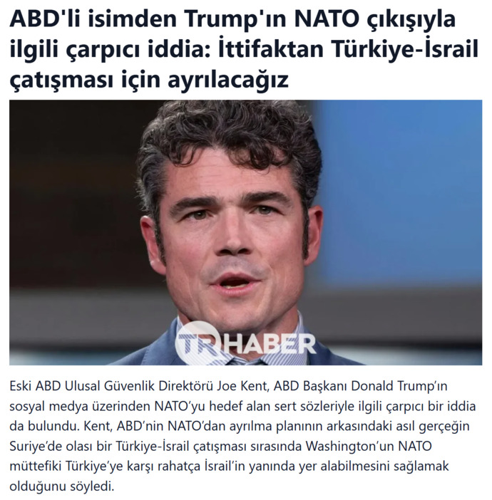 Trump, İsrailin yanında Türkiye ile savaşmak için mi NATOdan çıkmak istiyor?
