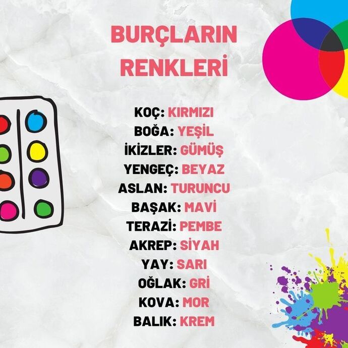 Burcunuza göre hangi renksiniz?