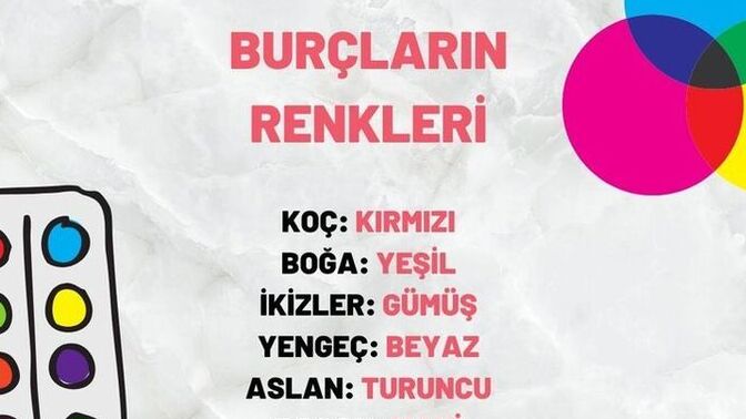 Burcunuza göre hangi renksiniz?