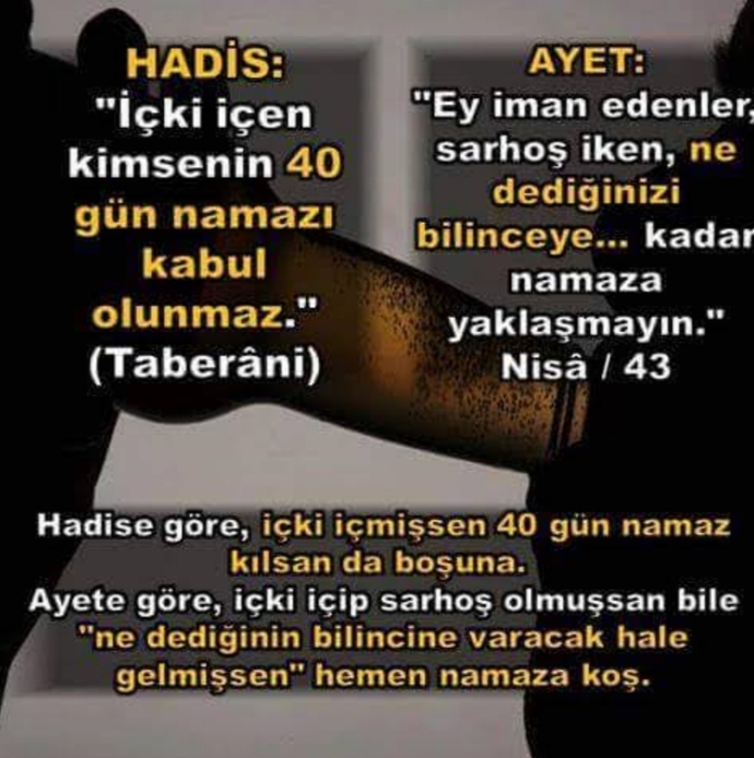İslamdaki içki konusundaki bu çelişki hakkında fikriniz nedir?