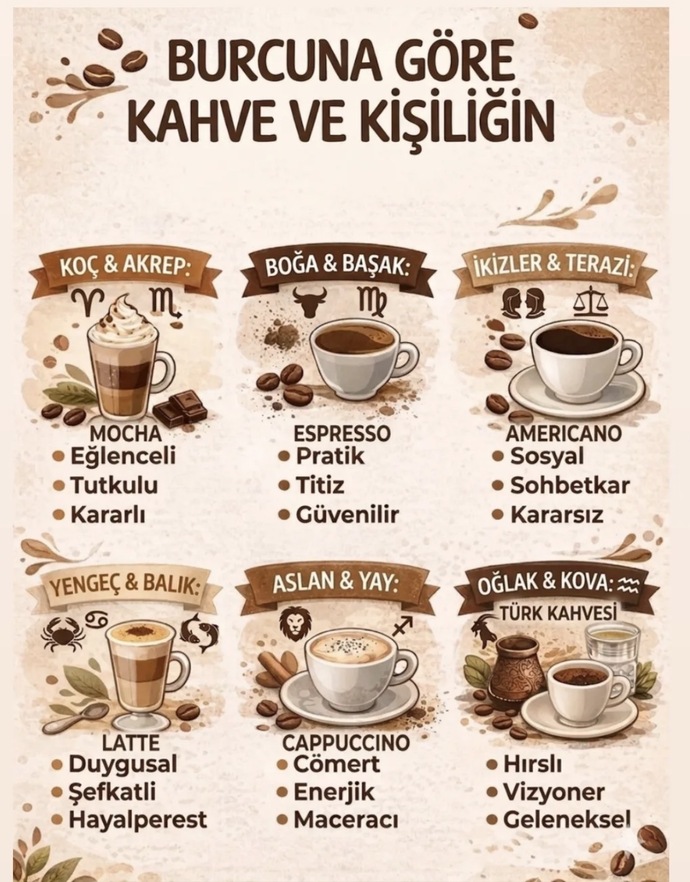Burcuna Göre Siz Hangi Kahve çıktınız?