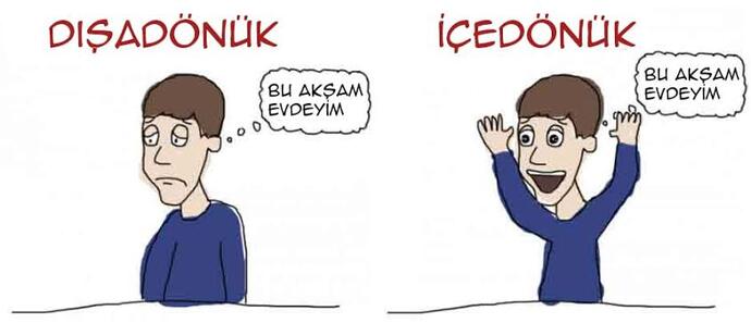 İçe dönük birimisin dışa dönük mü?