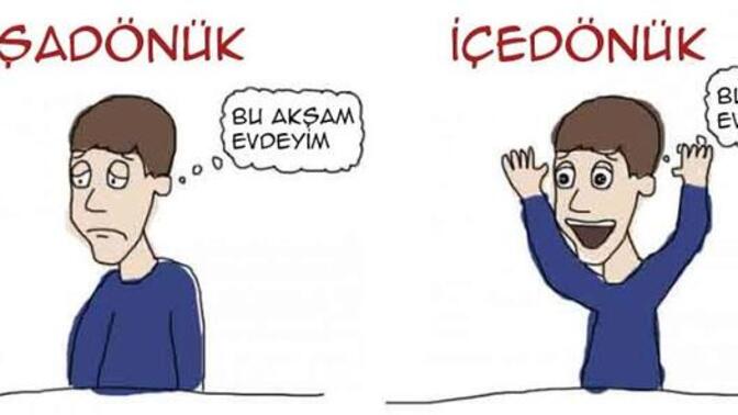 İçe dönük birimisin dışa dönük mü?