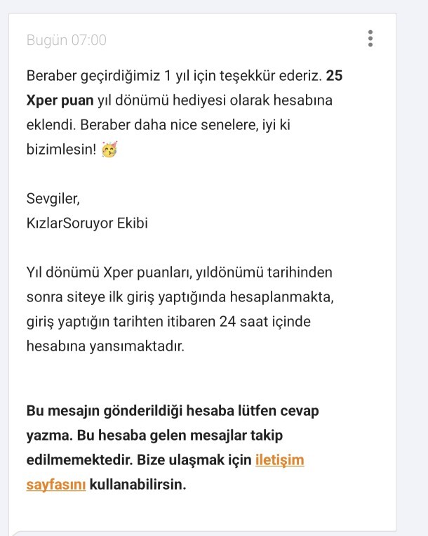 Bu hesabımı kullanalı 1 yıl olmuş zamanı anlayamayınca hızlı geçer dimi?