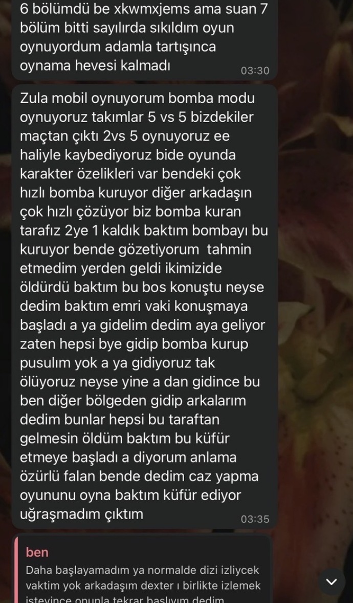 Gereksiz uzun ve alakasız mesaj atan çocuğa ne cevap verilir, ne bekliyor benden?