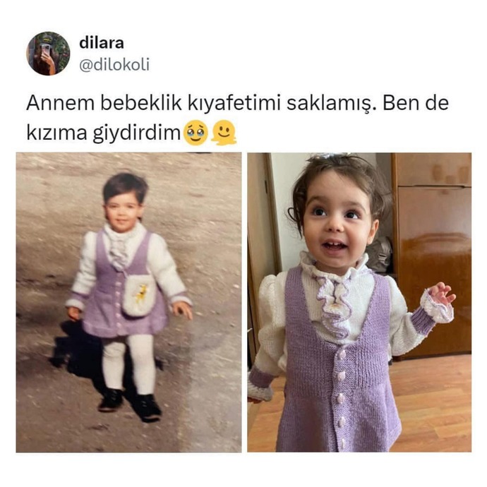 Bebeklik kıyafetlerinizi çocuklarınız için sakladınız mı?