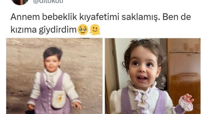 Bebeklik kıyafetlerinizi çocuklarınız için sakladınız mı?