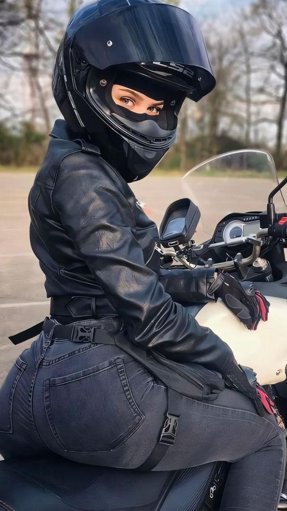 Motorcu kadınların bakışı neden hep sert olur?