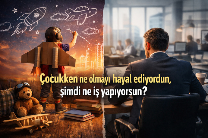 Çocukken ne olmayı hayal ediyordun, şimdi ne iş yapıyorsun?