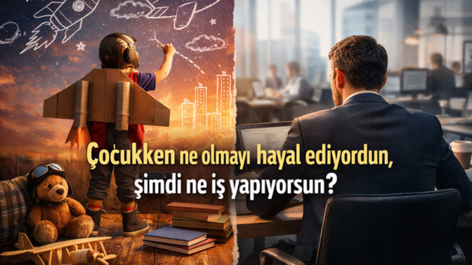 Çocukken ne olmayı hayal ediyordun, şimdi ne iş yapıyorsun?