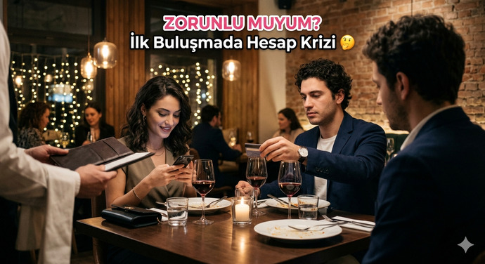 İlk buluşmada hesabı ödedim ama kızın tavrı beni çok soğuttu, abartıyor muyum? 🤔?