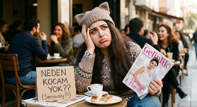 Neden benim kocam yok diye üzülüyor musun?