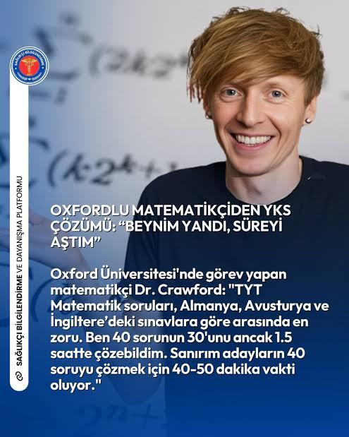 Türkiyede sınav sistemi gerçekten kaliteli mi yoksa Oxford matematikçisini bile zorlayacak kadar gereksiz abartı mı?
