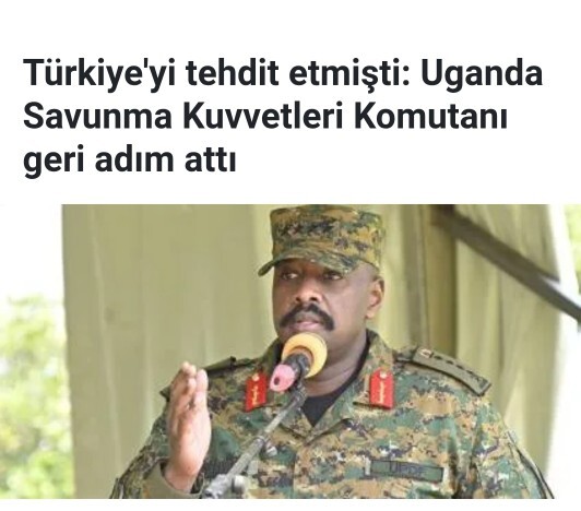 Uganda savunma kuvvetler komutanı geri adım atmış ?