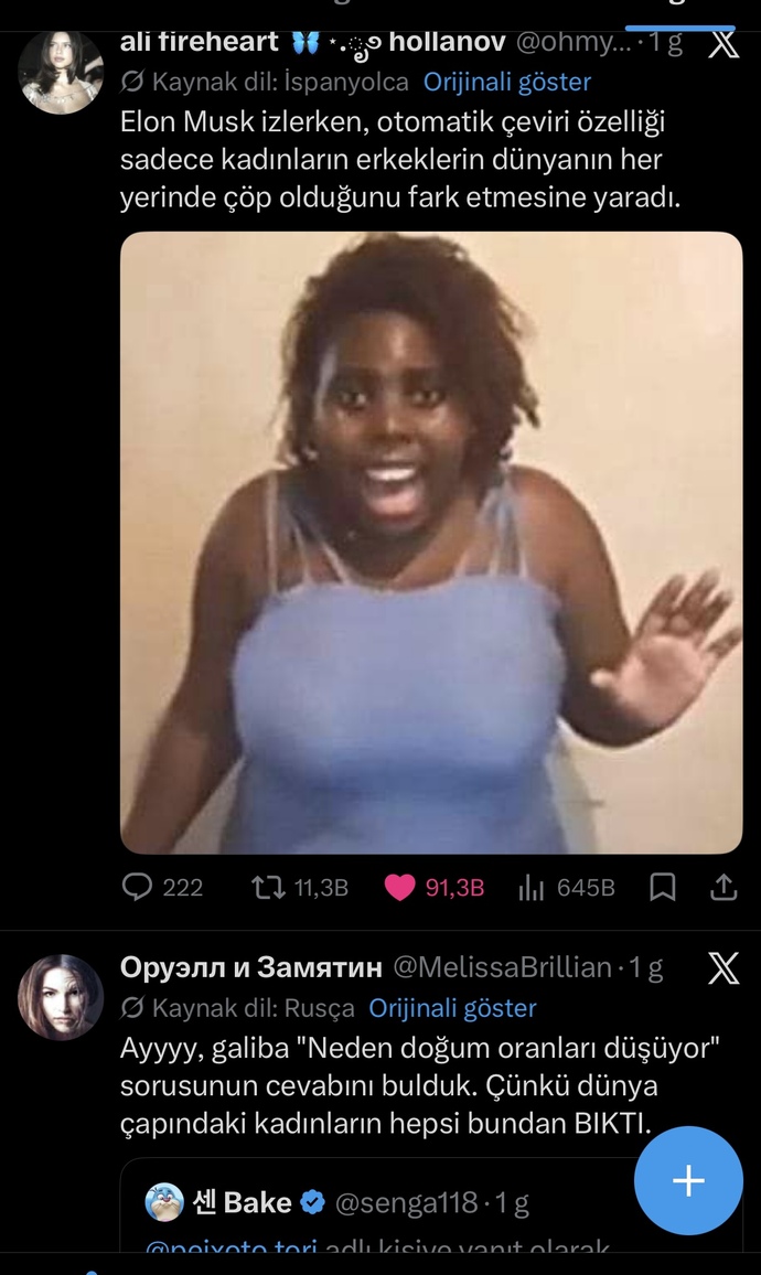 Dünya çapındaki tüm kadınların erkeklerden bıkmış olması hakkında ne düşünüyorsunuz?