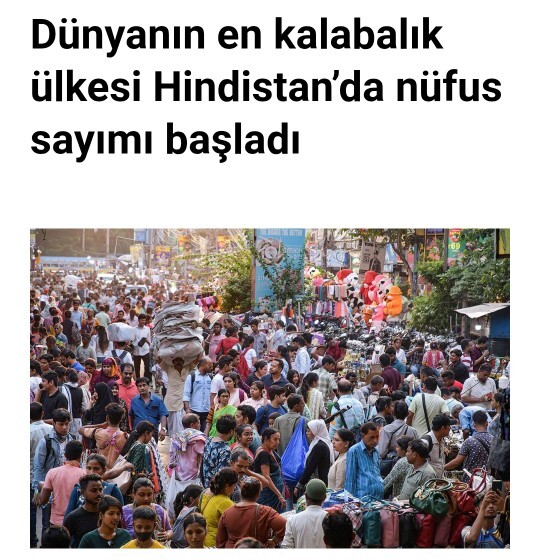 1,5 milyarlık Hindistan nüfus sayımı kaç günde biter, ülkenin geleceğini nasıl etkiler?