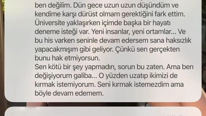 Uyandığınızda ayrılık mesajı alsanız, nasıl hissedersiniz?