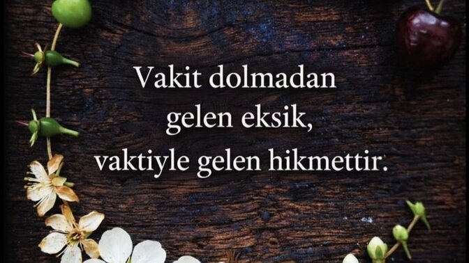 Pazartesiye bir söz bırakır mısın günün sözü olsun?