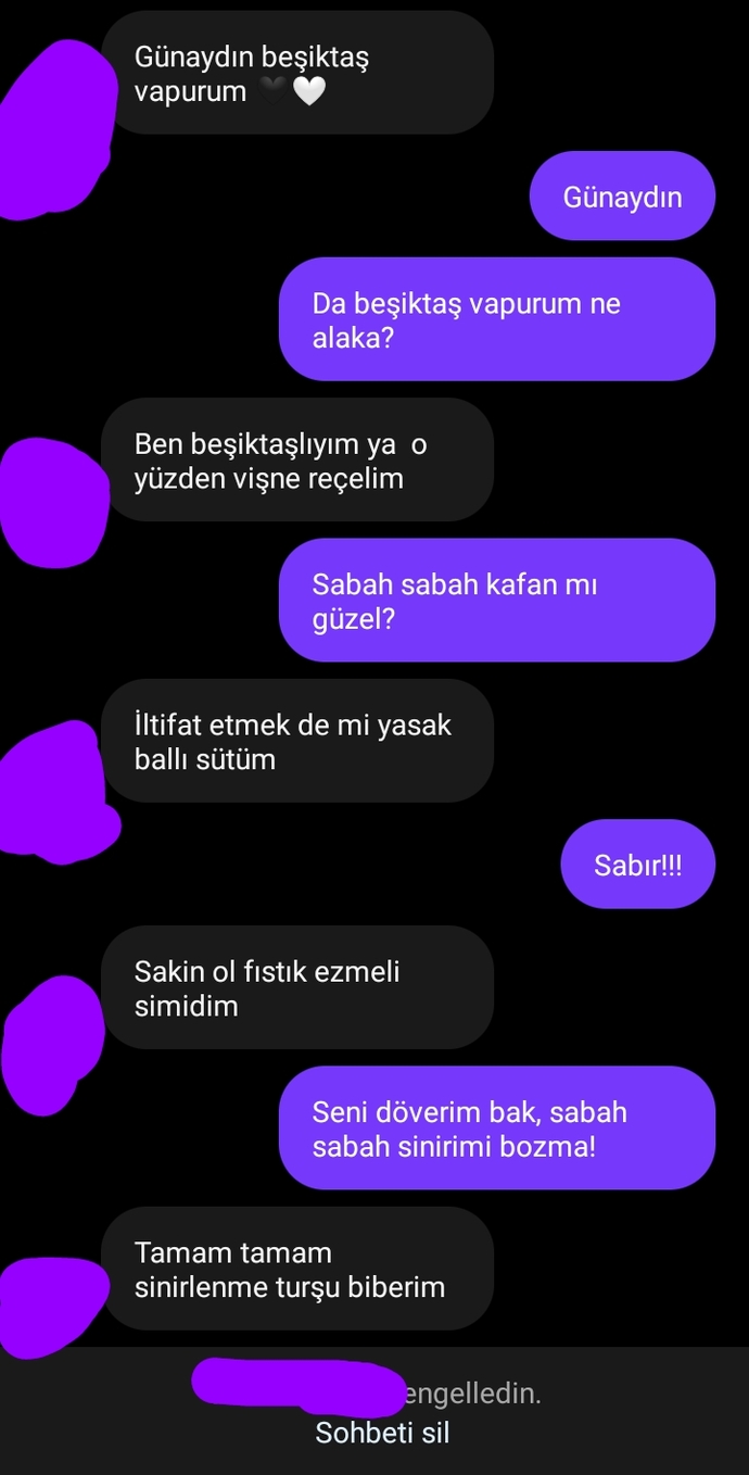 Sevgilim bana saçma iltifatlar ettiği için engelledim. Haksız mıyım?