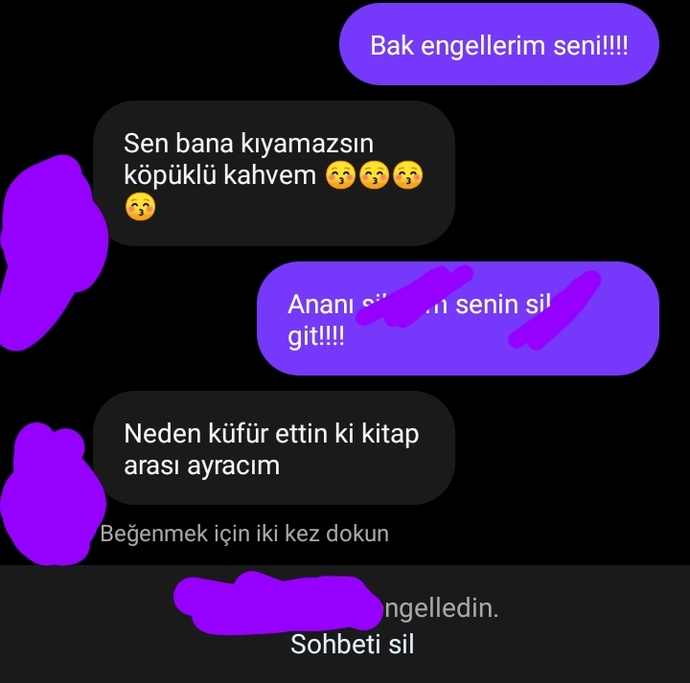 Sevgilim bana saçma iltifatlar ettiği için engelledim. Haksız mıyım?