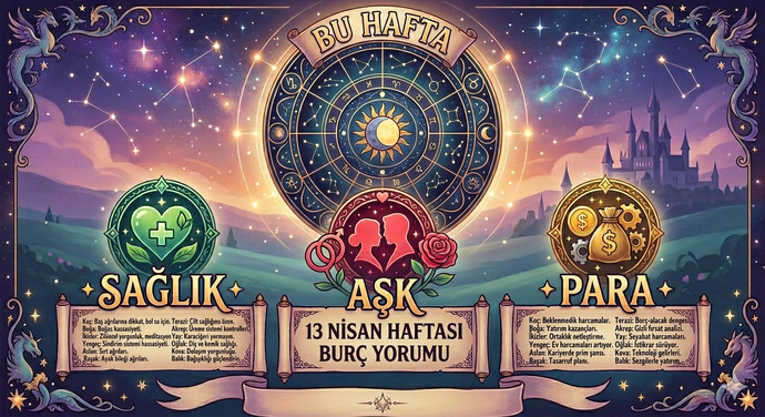 Bu hafta seni neler bekliyor  Sağlık, Aşk, Para merak ediyorsan burçunu yaz hemen öğren?