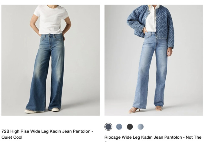 Levis Rib Cage ile High Rise jean bel yüksekliği farkı ne kadar, gerçekten göğüs altına mı geliyor?