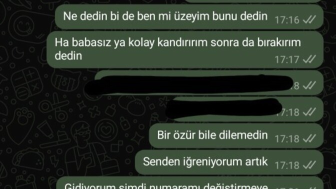 Ondan nefret ediyorum?