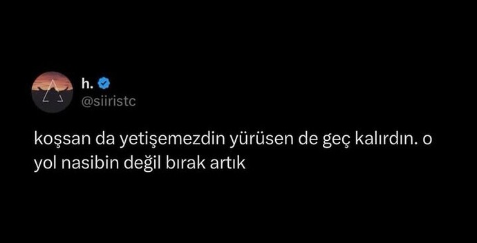 Aşk için peşinden koştuğun biri oldu mu?