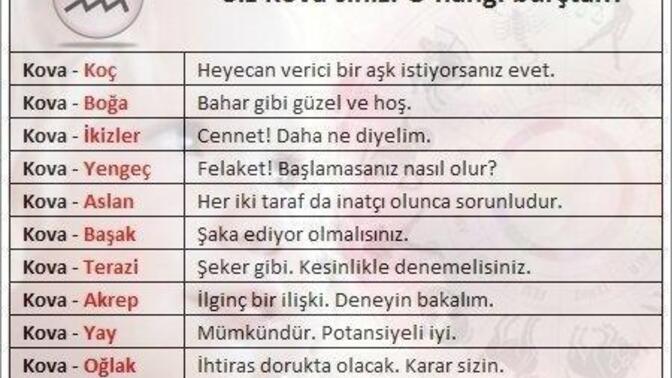 Kova burcu gerçekten kiminle uyumlu her kafadan bir ses çıkıyor 😒 burç uyumuna inanan var mı?