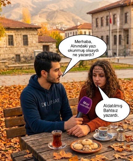 Senin alındaki yazı okunmuş olsaydı ne yazardı?