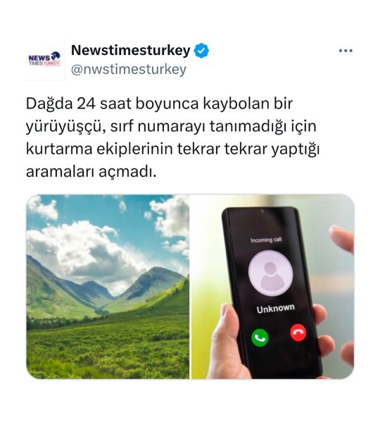 Bilinmeyen bir numaradan arama gelse cevap verir misin?
