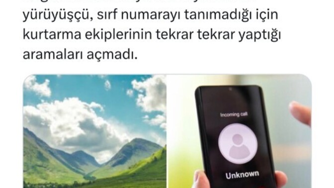 Bilinmeyen bir numaradan arama gelse cevap verir misin?