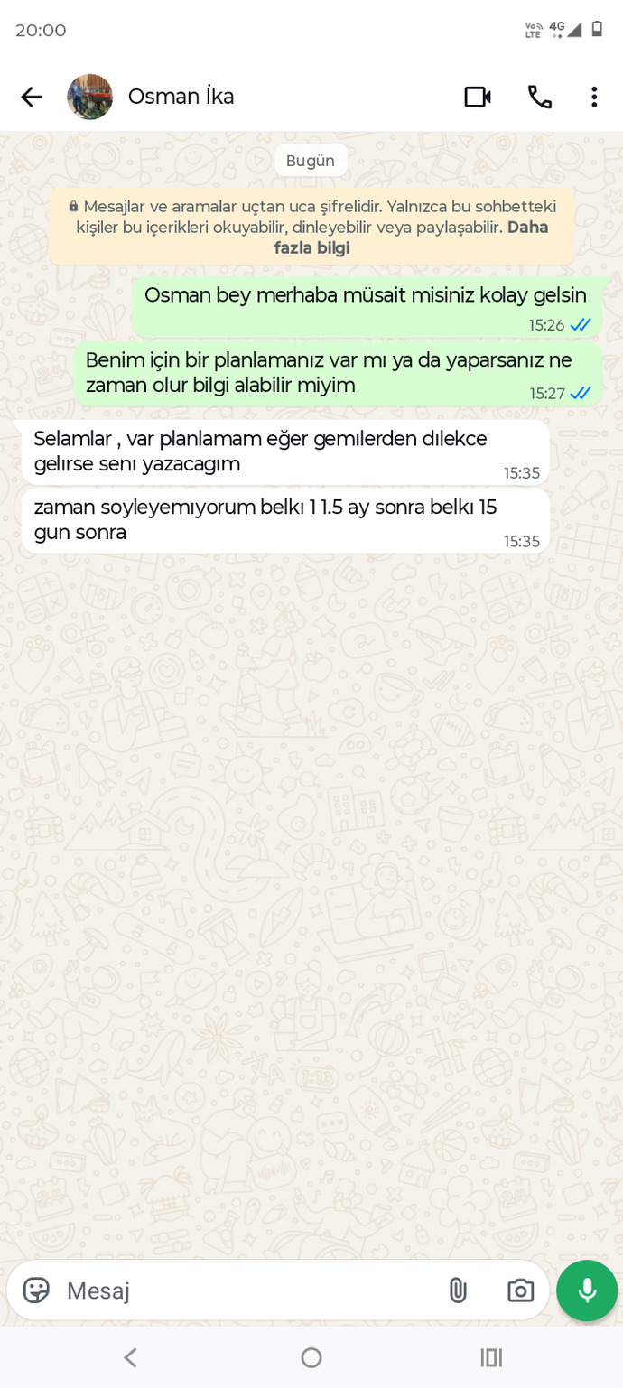 Yeni geldim gemiden ama tekrar çıkmak istiyorum neden?