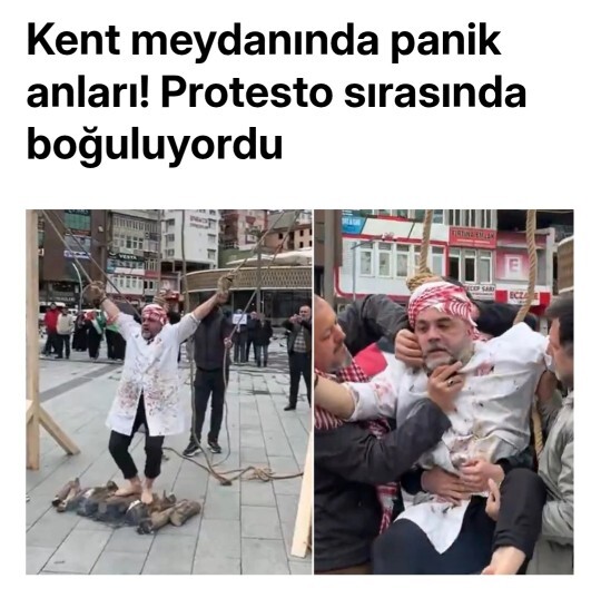 Protesto ederken az daha kendini boğan vatandaş hakkındaki haberi okudunuz mu?