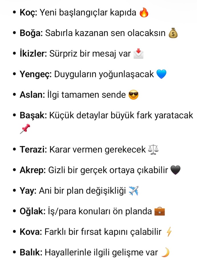 15 Nisan da burçları neler bekliyor 🙄?