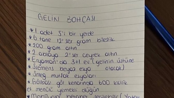 Gelin bohçası için 20 milyon TL tutarında istekleri olan kadınla evlenmek mantıklı mı?