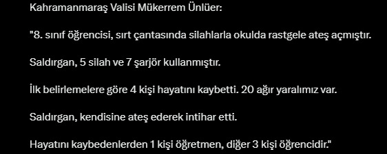 Kahramanmaraş ve Şanlıurfa’da okullara silahlı saldırı nedir, son durum ne?