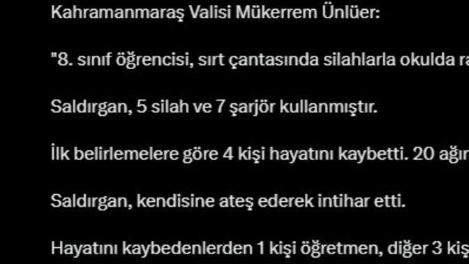 Kahramanmaraş ve Şanlıurfa’da okullara silahlı saldırı nedir, son durum ne?