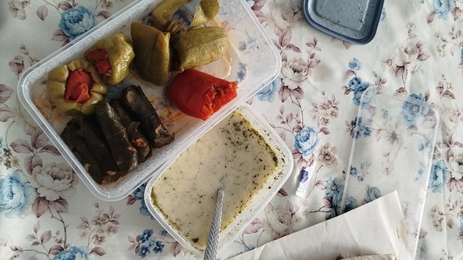 Ev li sevgilim yemekler yapıp getiriyor nasıl güzel olmuş mu?