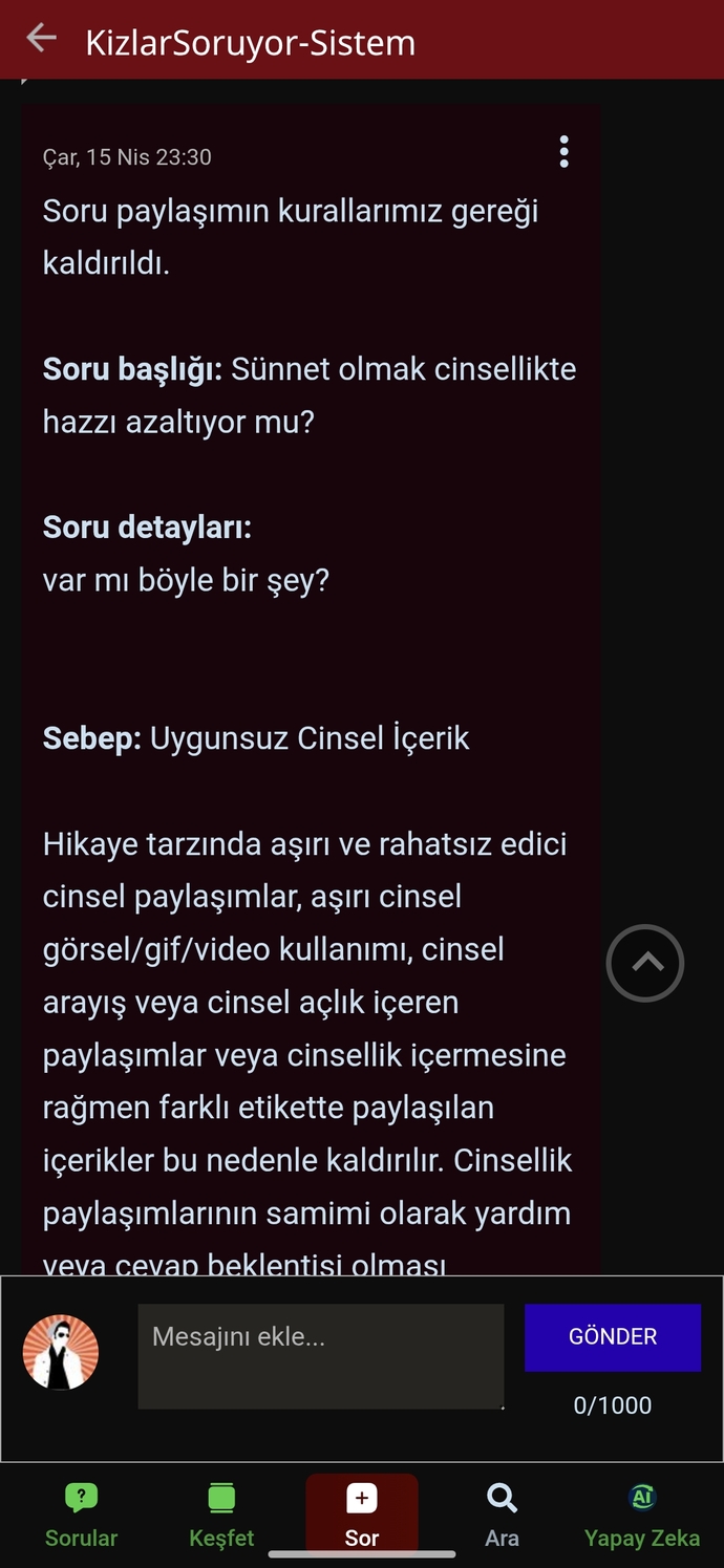 Burası çok saçma site olmadı mı sizcede?