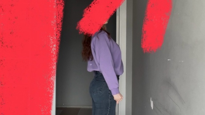 Bu pantolonu çok zor giydim, spor yaptığım için kalçam mı şekillendi yoksa kilo mu aldım emin olamıyorum, diyetteyim ya uf🥲?