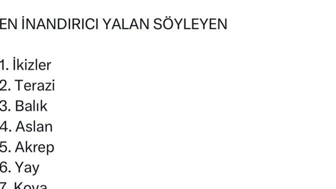 En inandırıcı yalan söyleyen burçlar?
