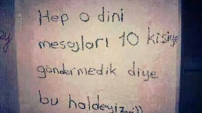 Bu mesajı 10 kişiye göndermezsen başına kötü şeyler gelecek tarzı mesajlar vardı, Sen hiç korkup gönderdiğin oldu mu?