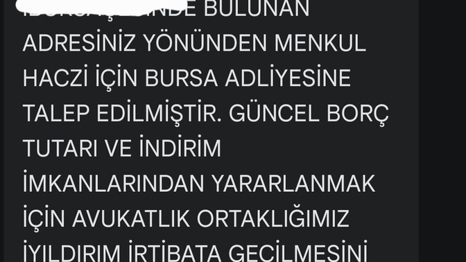 İcra borcum var, üzerime mal yokken eve hacze gelirler mi yoksa mesaj sadece korkutma amaçlı mı?