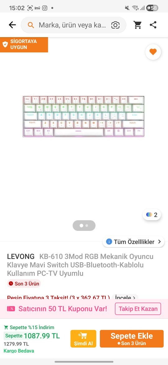 Uygun fiyatlı kablosuz yüzde 60 mekanik klavye önerisi var mı?
