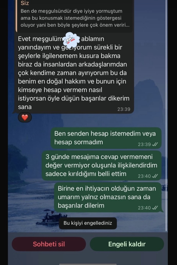 3 gündür mesajıma cevap vermeyip storyler atan arkadaşımın dedikleri?